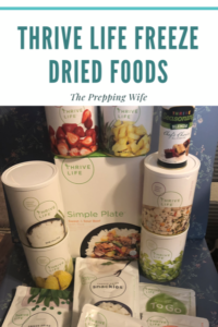 Thrive Life Freeze Dried Foods - The Prepping Wife