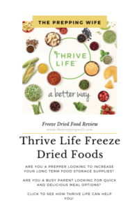 My Thrive Life Order - The Prepping Wife