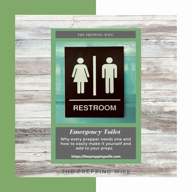 Emergency Toilet The Prepping Wife
